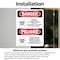 Signmission Chlorine Hazard Area Bilingual Danger Sign, Vinyl Decal, 7in W x 10in L, 2PK OS-2PACK-DS-D-710-VS-1067 - alternate 2